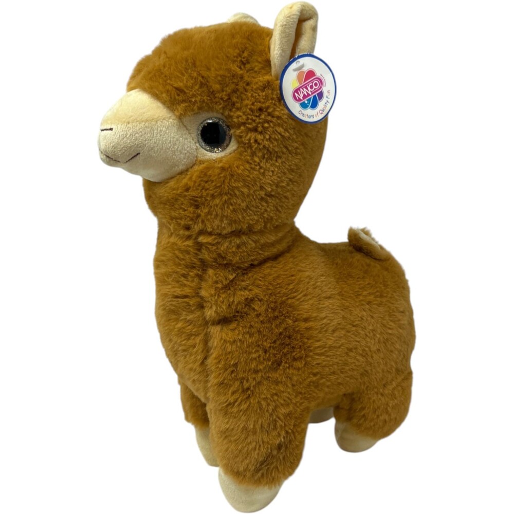 NANCO Plush 12" Toy Alpaca Llama Brown Stuffed Animal Kawaii Cottagecore